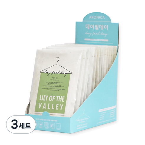 데이필데이 샤쉐 옷장방향제 릴리오브더밸리 + 물음표고리, 18g, 45개