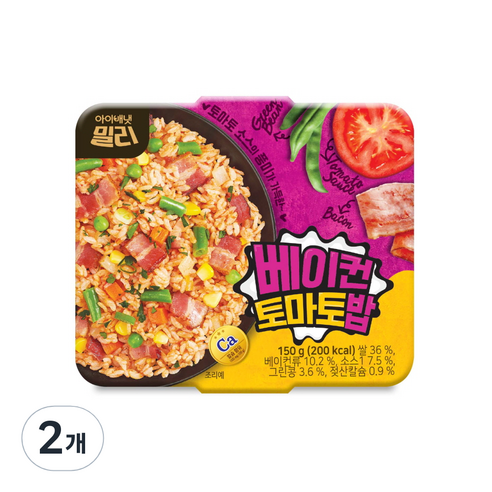 밀리 아이배냇 베이컨 토마토밥, 150g, 1세트