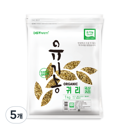 대구농산 유기농 귀리, 1kg, 5개