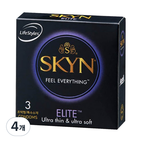 Ansell SKYN 엘리트 콘돔, 3개입, 4개