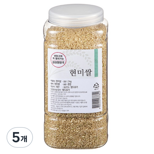 월그그린 싱싱영양통 현미, 2kg, 5개
