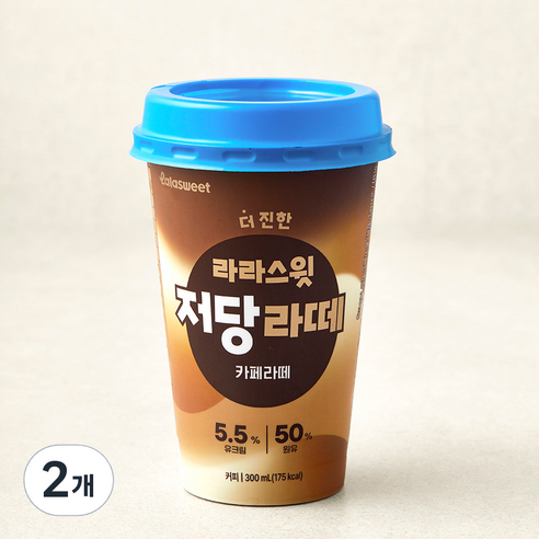 라라스윗 더 진한 저당라떼 카페라떼, 300ml, 2개