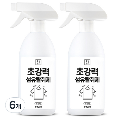 생활공식 초강력 탈취 오리지널 섬유탈취제, 500ml, 6개