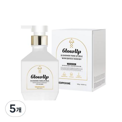 메디픽미 글로우 업 인샤워 톤업 밀크, 300g, 5개
