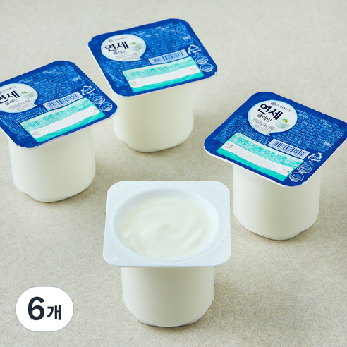 연세유업 연세 요거트 플레인, 80g, 4개입, 6개