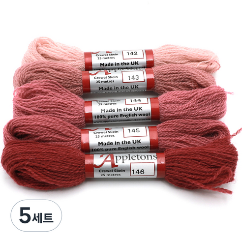 조이십자수 애플톤 울사 5종 세트, 5세트, 142, 143, 144, 145, 146