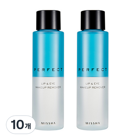 미샤 퍼펙트 립앤아이 메이크업 리무버, 155ml, 10개