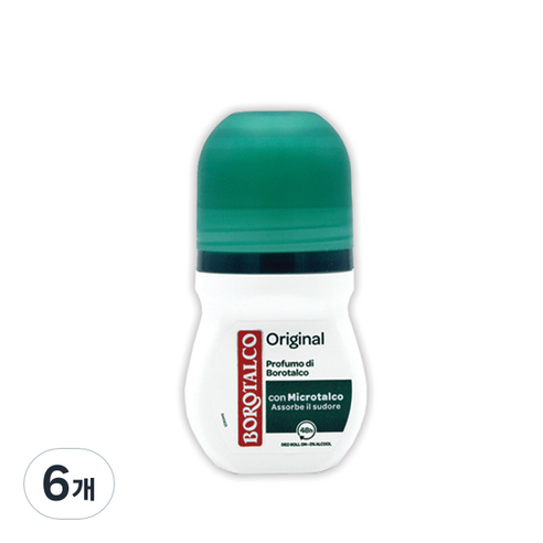 보로탈코 롤온 데오드란트 오리지널, 6개, 50ml