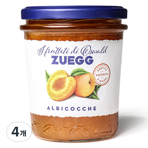 주에그 살구잼, 4개, 320g