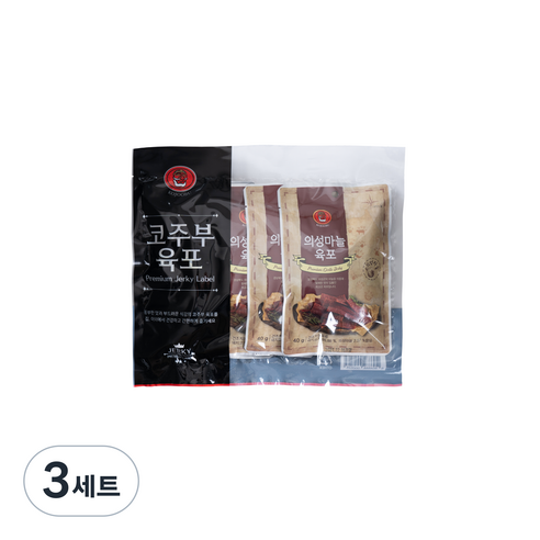 코주부 의성마늘 육포 40g x 5p, 200g, 3세트