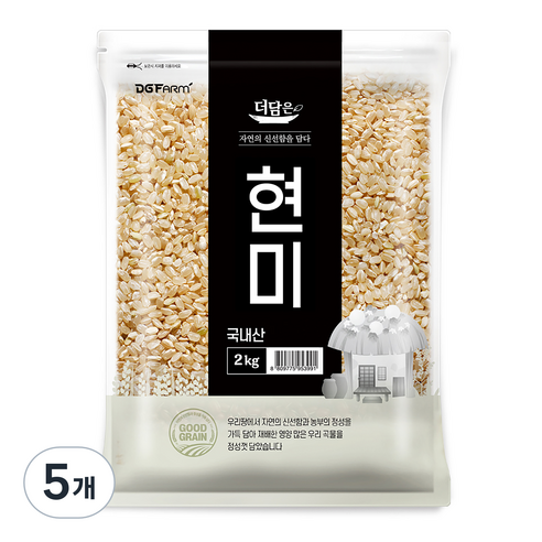 더담은 국산 현미, 2kg, 5개