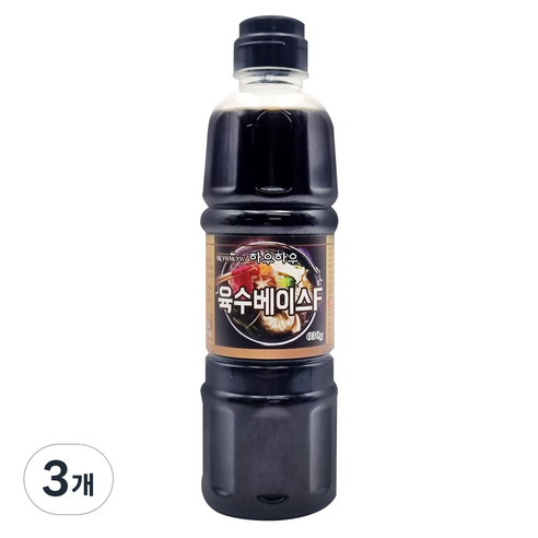 하우하우 육수베이스, 3개, 630ml