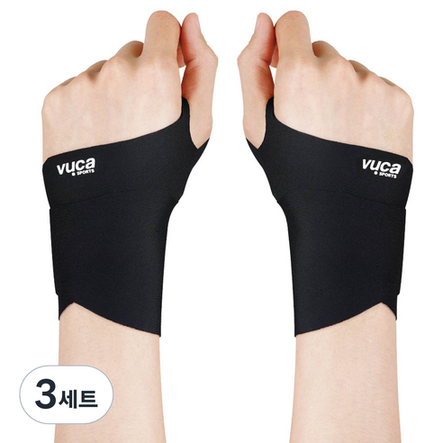 뷰카 스포츠 레디 투 무브 손목보호대 2P, 3세트, 혼합색상