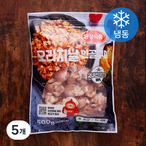 한강식품 오리지널 닭연골구이 (냉동), 500g, 5개