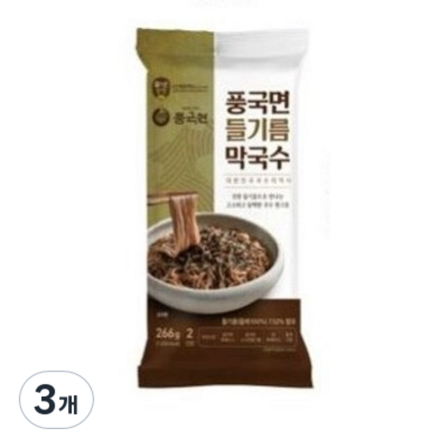 풍국면 들기름 막국수, 266g, 3개