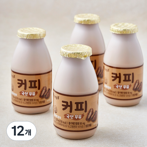 푸르밀 커피 우유, 12개, 225ml