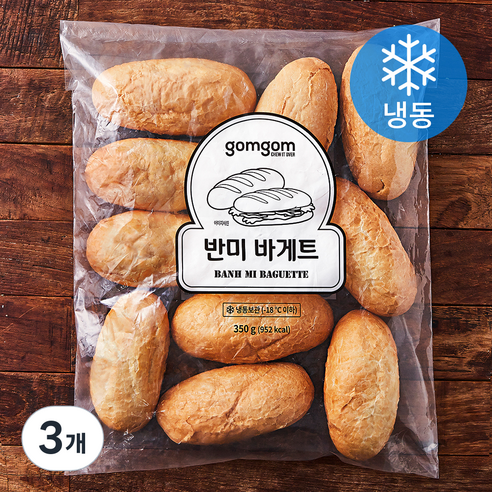 곰곰 반미 바게트 (냉동), 350g, 3개