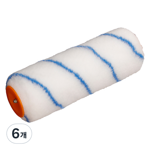 워크프로 페인트 롤러 커버 핀프레임용 230mm WP324017, 6개