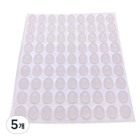 3M 범폰 미끄럼방지 스티커 반투명 A0027 81p, 5개