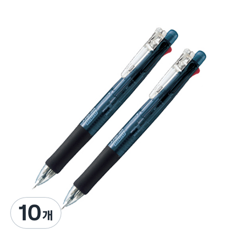 제브라 클립온 볼펜 0.7mm + 샤프 0.5mm 멀티펜 B4SA1, 혼합색상, 10개