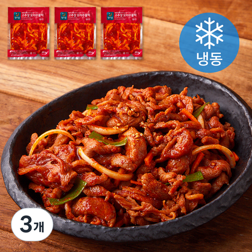 정다운 고추장 오리주물럭 3개입 (냉동), 600g, 3개