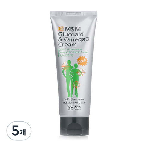 MSM 글루코이드 오메가3 크림, 120ml, 5개
