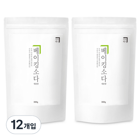 살림백서 베이킹소다, 3000g, 12개