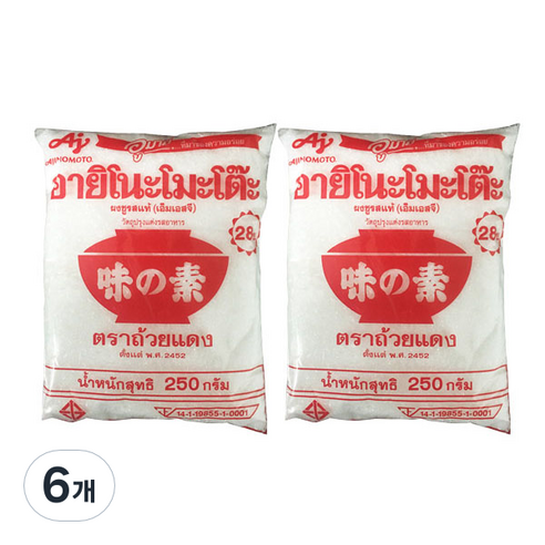 아지노모토 우마미 조미료, 250g, 6개