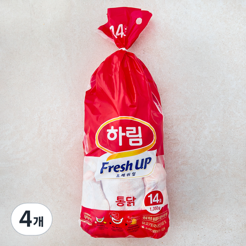 하림 통닭 14호 (냉장), 4개, 1.35kg