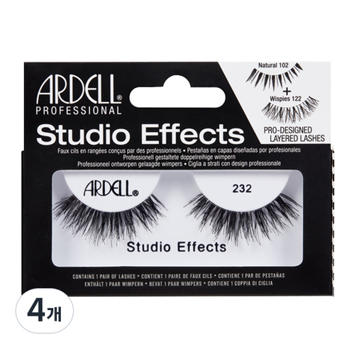 아델 STUDIO EFFECTS 인조 속눈썹, 232호, 4개