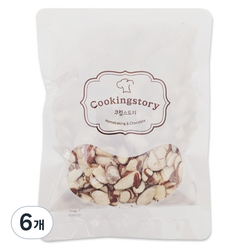 쿠킹스토리 아몬드 슬라이스, 200g, 6개