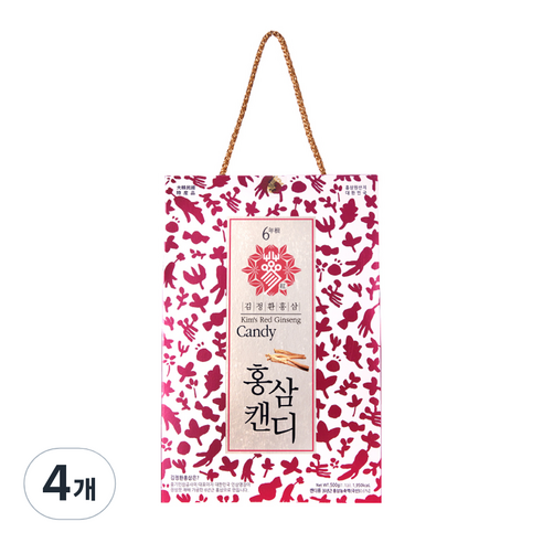 김정환홍삼 캔디 83p, 4개, 500g