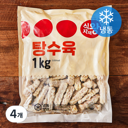 식자재왕 탕수육 (냉동), 1kg, 4개
