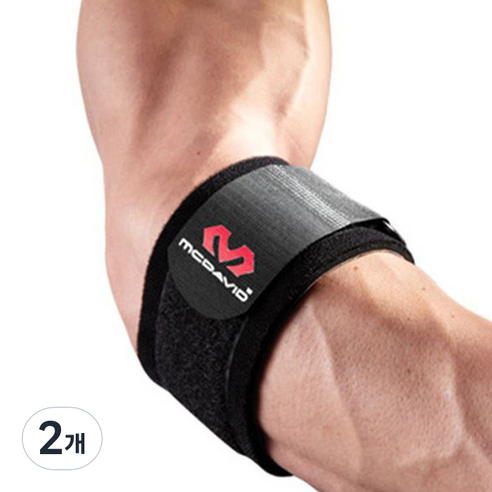 맥데이비드 테니스 팔꿈치 보호대 LV2 486R F, 2개