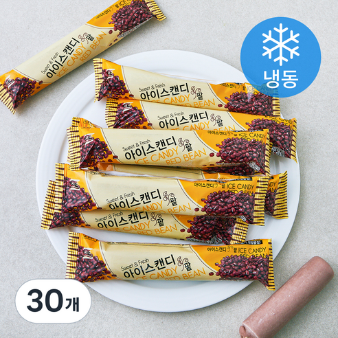 서주 아이스캔디 팥 (냉동), 30개, 1개입, 70ml
