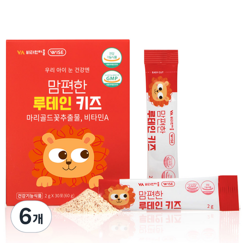 비타민마을 맘편한 루테인 30p 1개월분, 60g, 6개