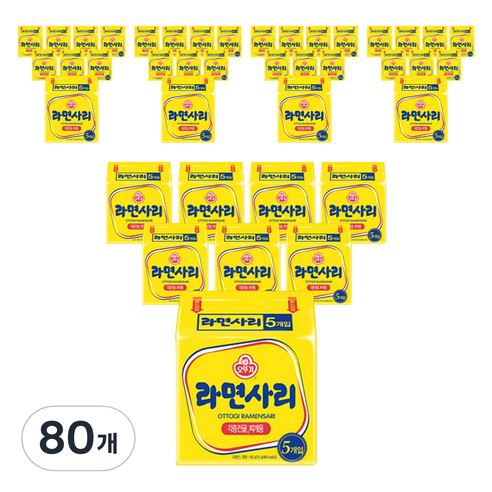 오뚜기 라면사리 멀티팩 110g, 80개