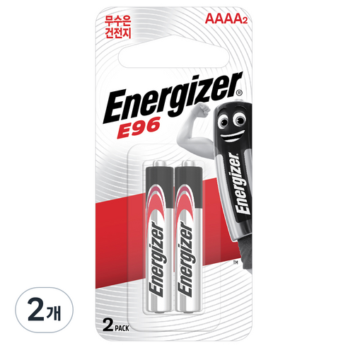 에너자이저 알카라인 AAAA건전지, 2개입, 2개