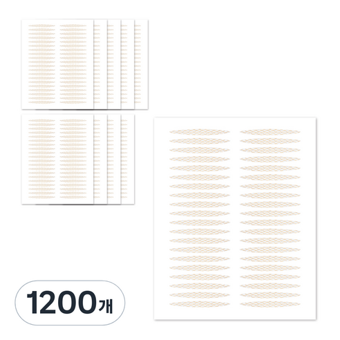 더분 대용량 마이스킨 쌍꺼풀 테이프 레이스, S타입, 1200개