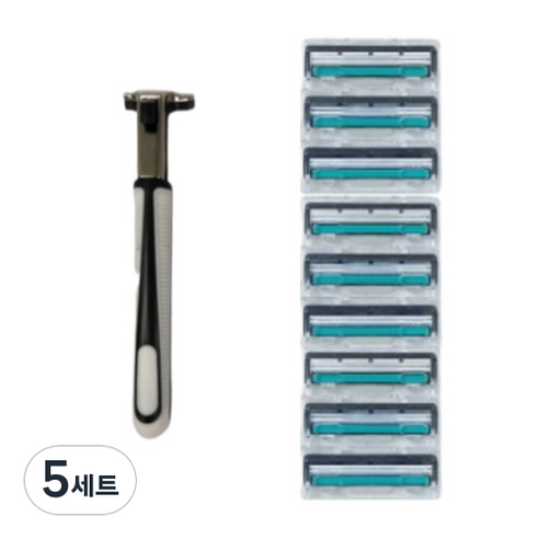 바이핏 페이스 2 면도기 세트, 핸들 + 날 9p, 5세트