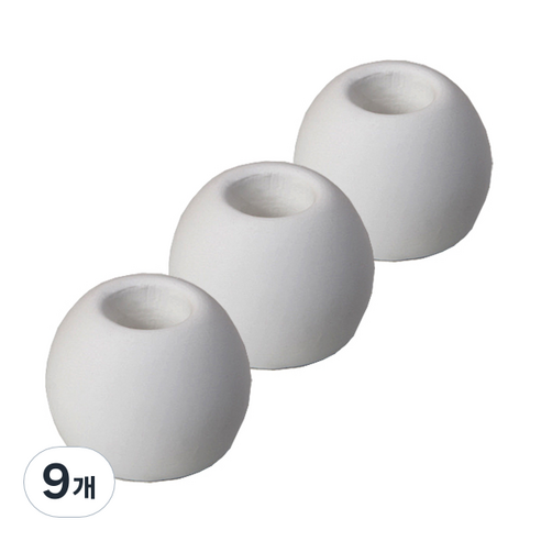 심플한 규조토 칫솔꽂이 원형, 화이트, 9개