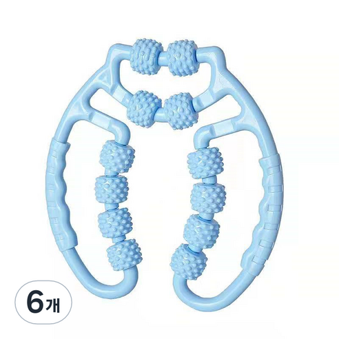 민민월드 12롤 전신 마사지기, 6개, 스카이블루