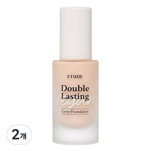 에뛰드 더블 래스팅 비건 커버 파운데이션 30g SPF32 PA++, 21N1 뉴트럴베이지, 2개