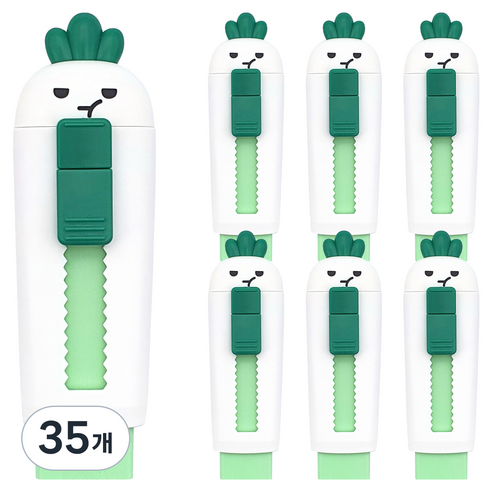 조선문방구 무기력 슬라이드 지우개, 무, 35개