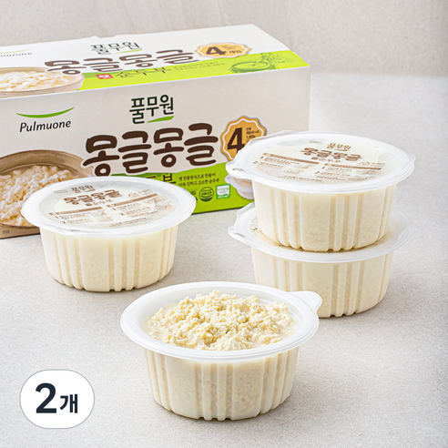 풀무원 유기가공식품 인증 몽글몽글 옛 순두부 4입, 450g, 8개