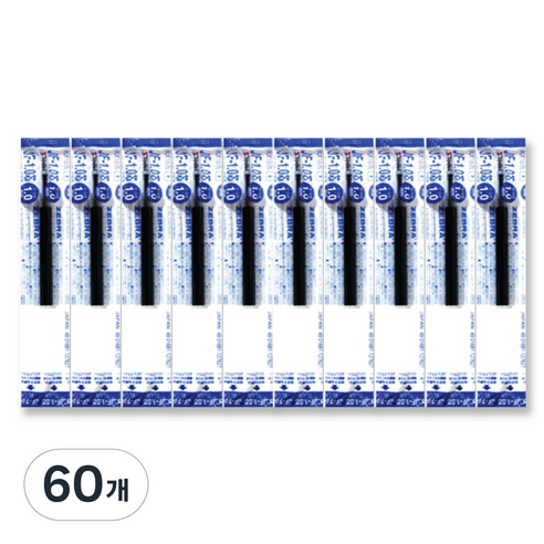 제브라 젤잉크 JF 리필심 1.0mm, 청색, 60개