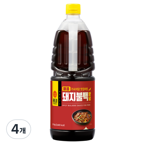 몽고식품 매콤 기사식당 맛집비법 돼지불백 양념, 2kg, 4개