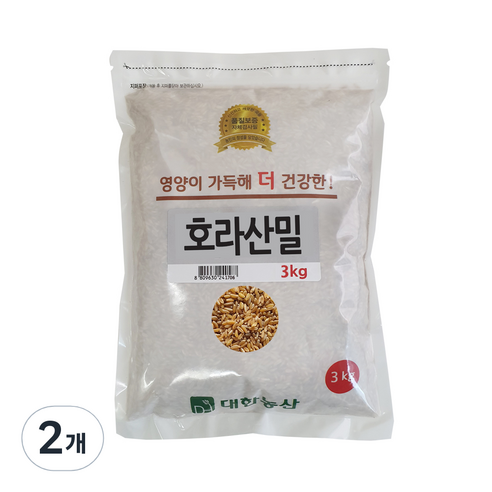 대한농산 호라산밀, 2개, 3kg