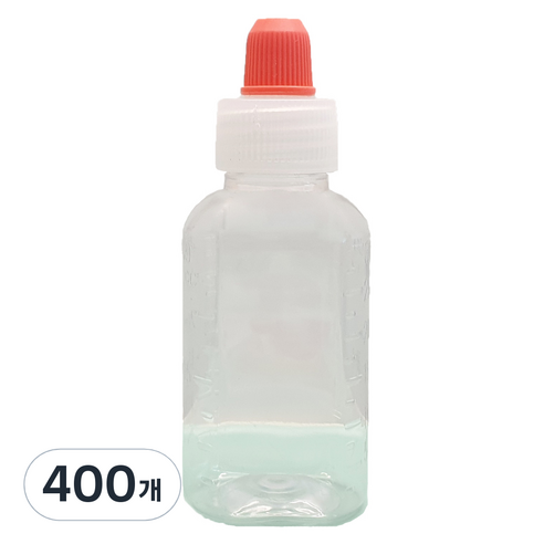 신도공업 일회용 짧은 뚜껑 약병 PET 딱딱이 30cc, 400개