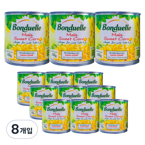 봉뒤엘르 옥수수 스위트콘 3p, 450g, 8개입